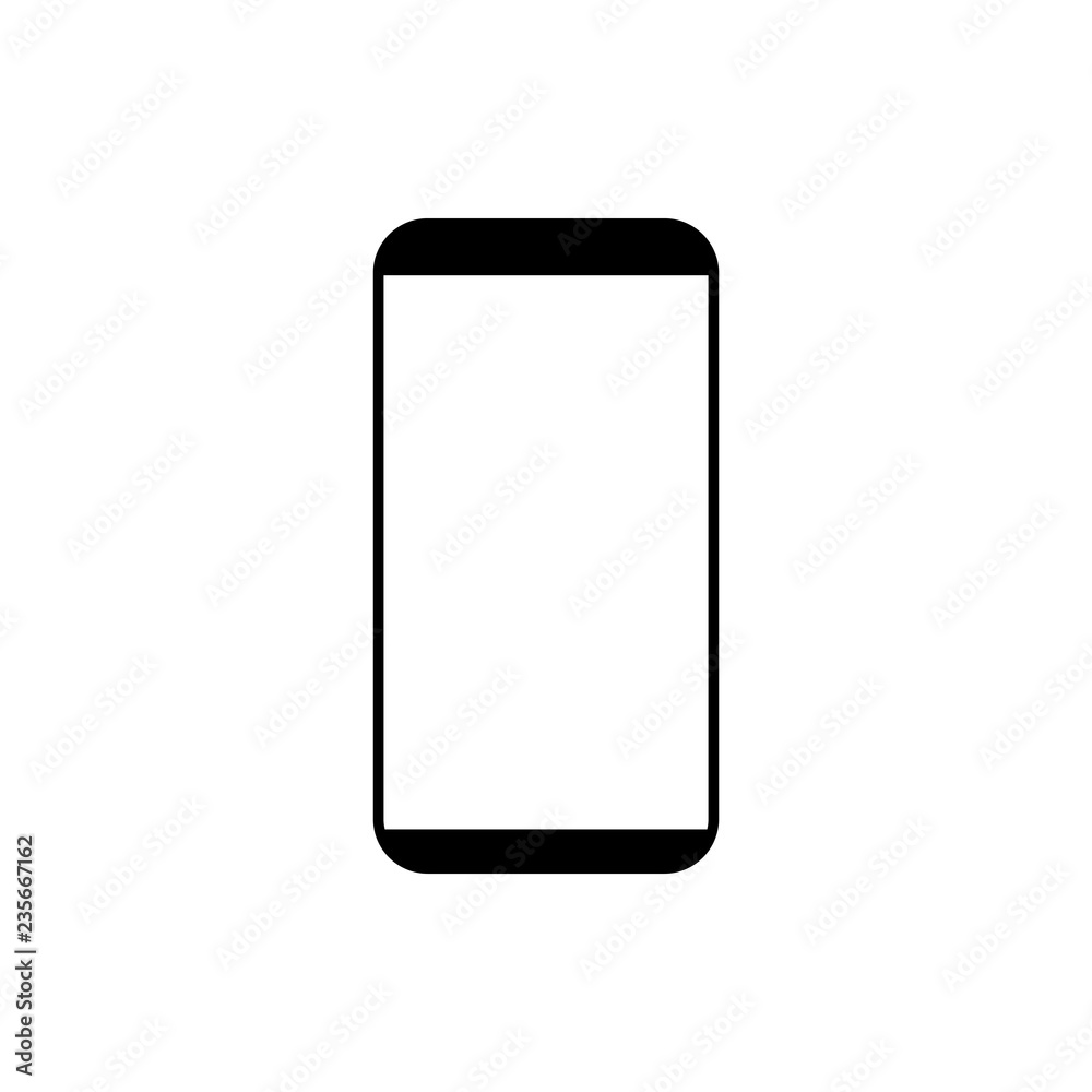 Modern Smartphone icon. Vector illustration, flat design. Modern Smartphone icon. Vector illustration, flat design.
