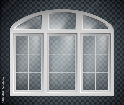 set of window frames isolated on transparent background