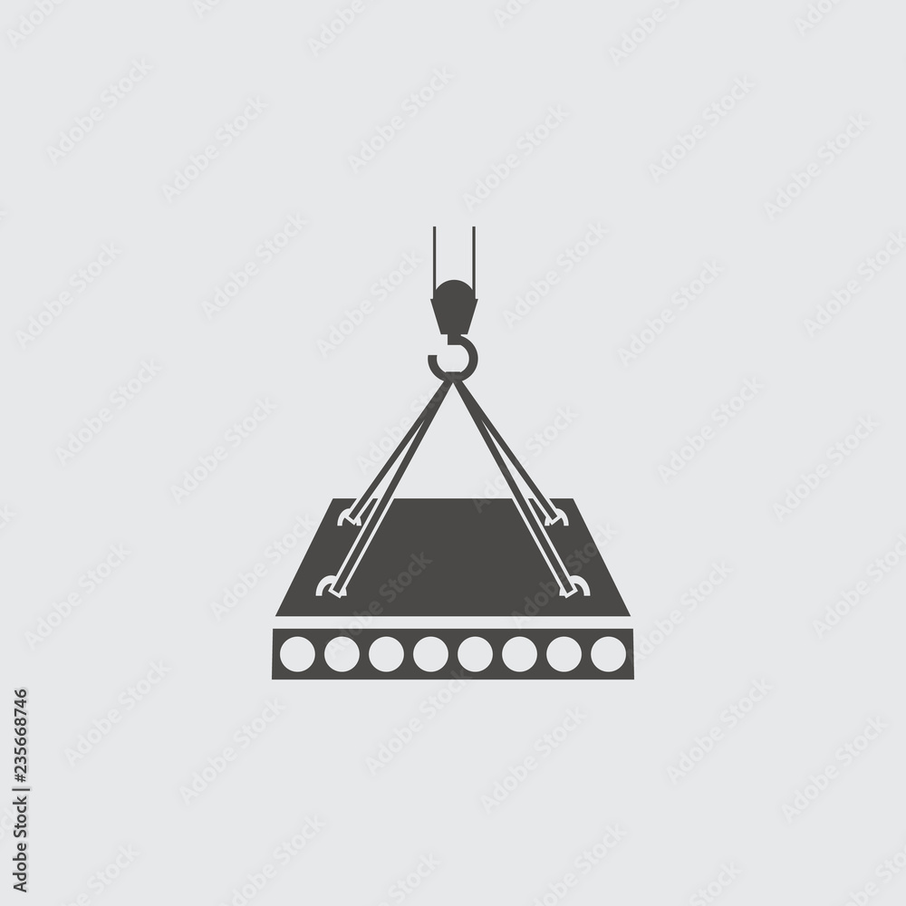 Building Construction Crane. Icon isolated sign symbol and flat style for app, web and digital design. Vector illustration. Building Construction Crane. Icon isolated sign symbol and flat style for app, web and digital design. Vector illustration.
