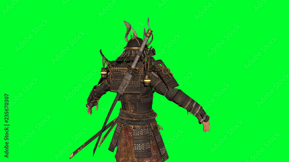 The Samurai Warrior 3d model render The Samurai Warrior 3d model render