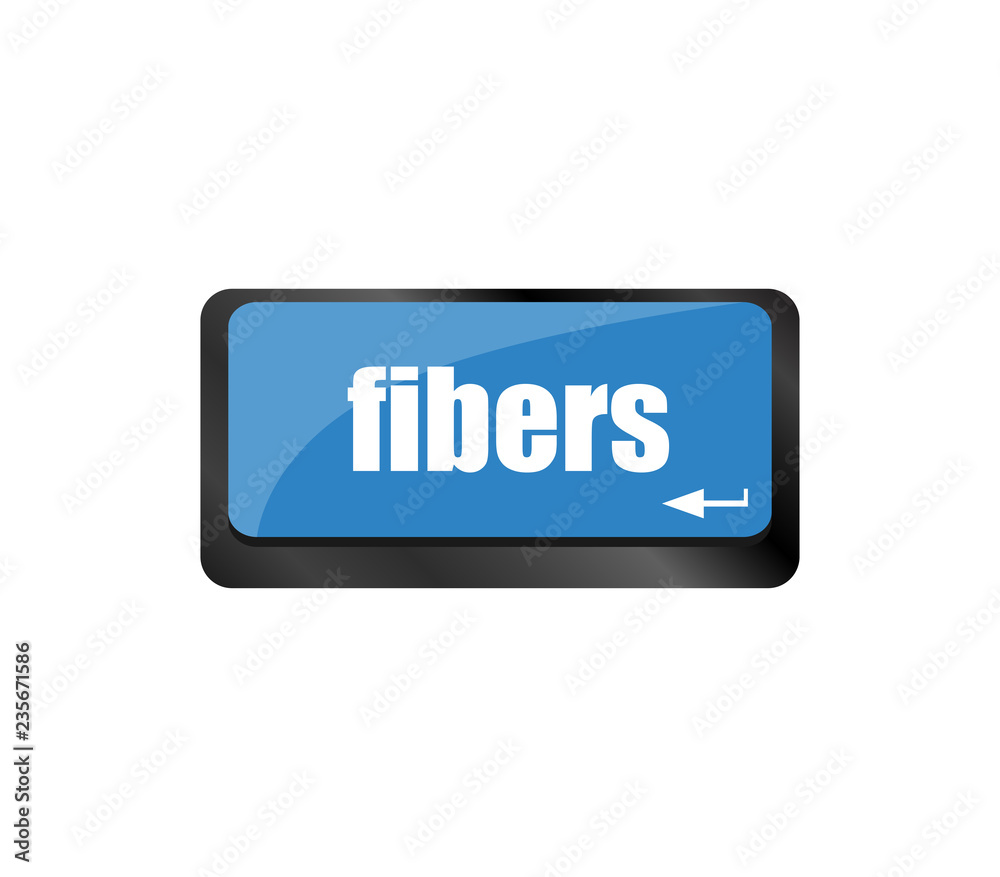enter keyboard key button with fibers word on it enter keyboard key button with fibers word on it
