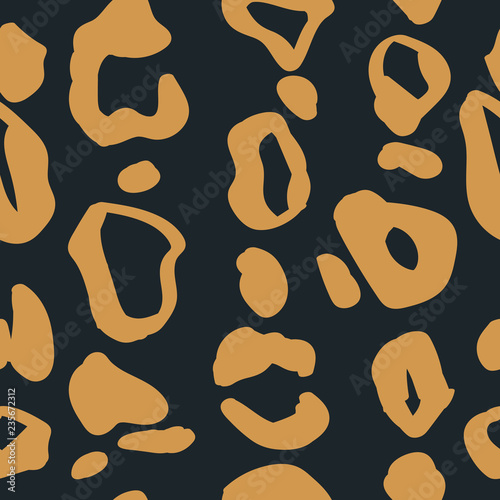 seamless abstract pattern with leopard spots print