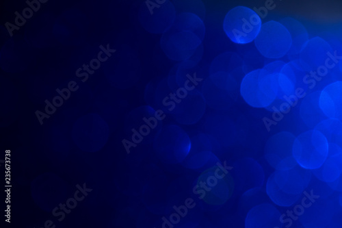 blue shiny bokeh background. festival celebration background concept.