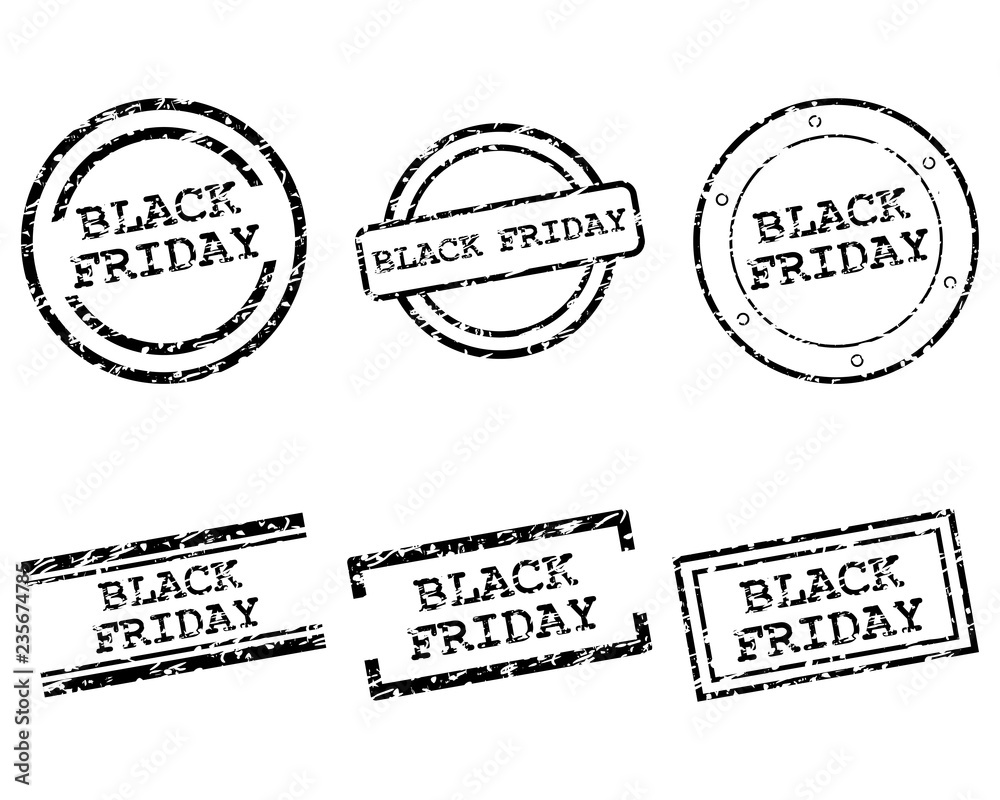 Fototapeta premium Black_friday Stempel