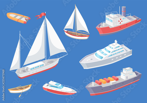 Water Transport Traveling Vessel Voyage Vector