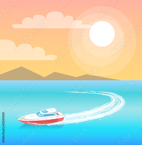 Coast Guard Transportation Vehicle Sails in Water