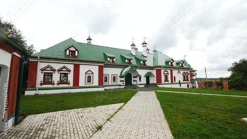 Walk through temple territory, approaching chapel of Church photo