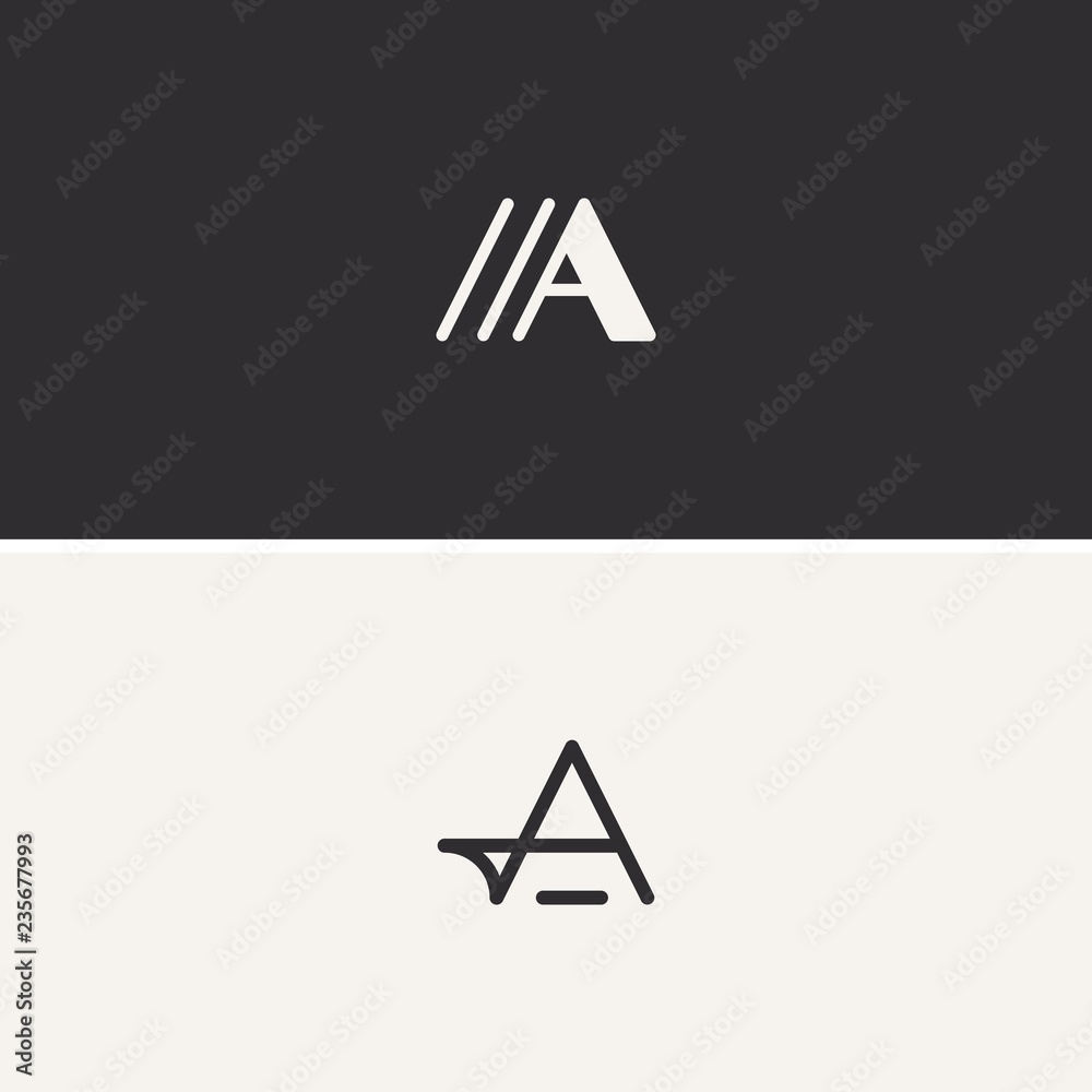 Letter A Set Idea Abstract Outline Creative Icon Modern Logo Design Template Element Vector Letter A Set Idea Abstract Outline Creative Icon Modern Logo Design Template Element Vector