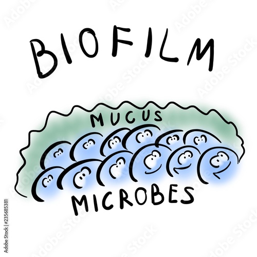 Microbes in biofilm photo