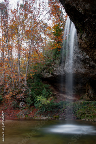 Autumn paradise landscape