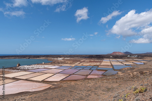 Salt flats at Salinas de Janubio, Lanzarote, Canary Islands, Spain © Dmytro Surkov