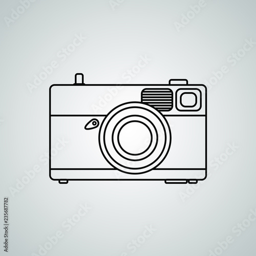 Photo camera icon vector il...