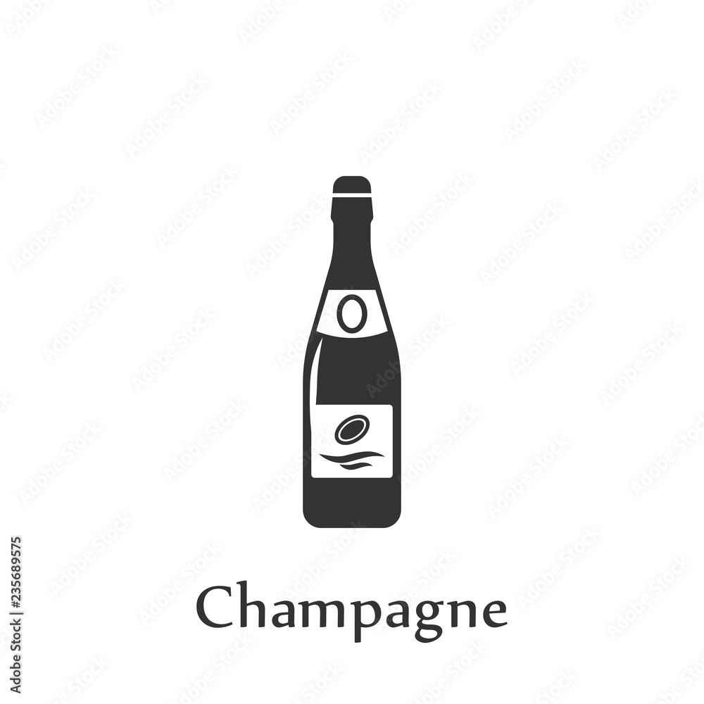 A bottle of Champagne icon. Element of drink icon for mobile concept and web apps. Detailed A bottle of Champagne icon can be used for web and mobile A bottle of Champagne icon. Element of drink icon for mobile concept and web apps. Detailed A bottle of Champagne icon can be used for web and mobile