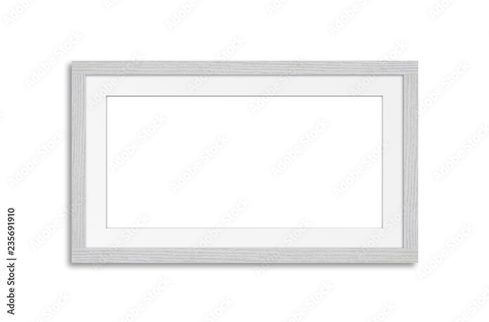 Blank frame mock up,isolated on white background Blank frame mock up,isolated on white background