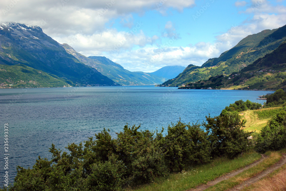 View of Hardanger fjord, Hordaland county, Norway