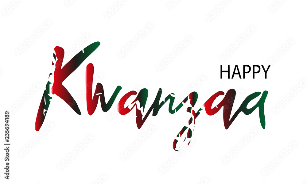 Happy kvanzaa greeting card or background in grunge style. Shabby text. Vector illustration. Happy kvanzaa greeting card or background in grunge style. Shabby text. Vector illustration.