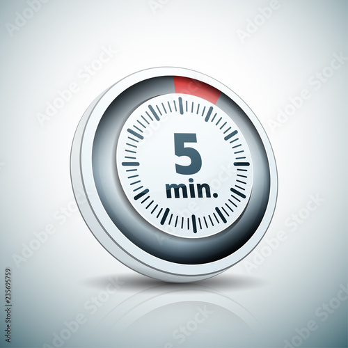 5 Minutes Time button illustration