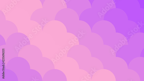 Abstract neon viole and peach background. Bright geometric pattern. Abstract vector illustration, horizontal