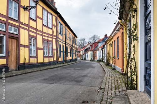 Fototapeta Naklejka Na Ścianę i Meble -  Street scene from the Swedish town of Ystad.