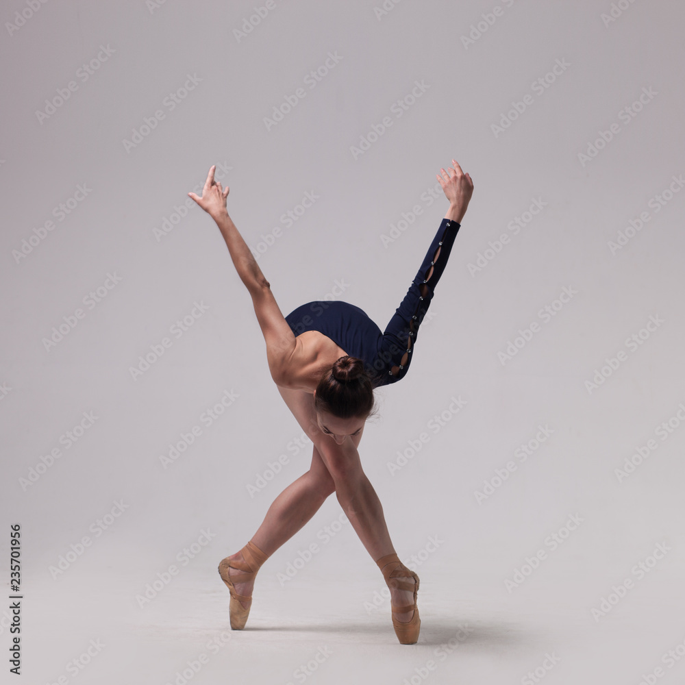 Fototapeta premium beautiful ballet dancer isolated