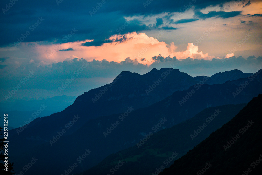 Mountain landscape of Montenegro.