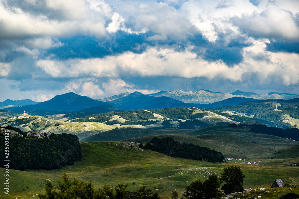 Mountains Durmitor landscape in Montenegro.
