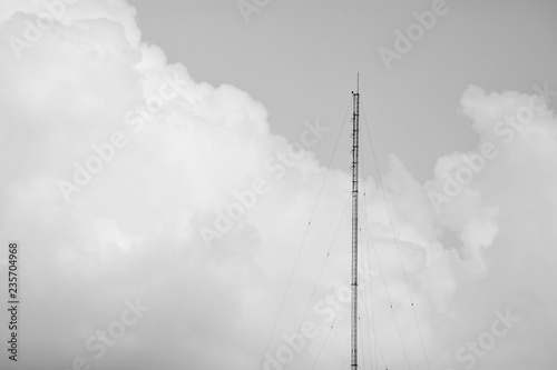 Telecommunication tower Antenna - monochrome
