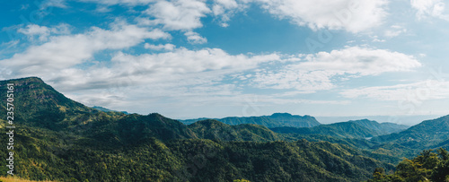 panorama blue sky and mountain 