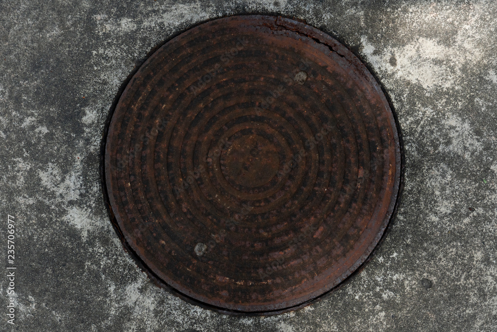 ฺBackground and Texture of used Metal sealed old rusted water pipe.