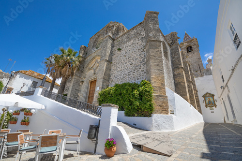 Church of the Divine Savior, from XVI century, public monument in typical Andalusian village named Vejer de la Frontera in Cadiz (Andalusia, Spain, Europe) photo