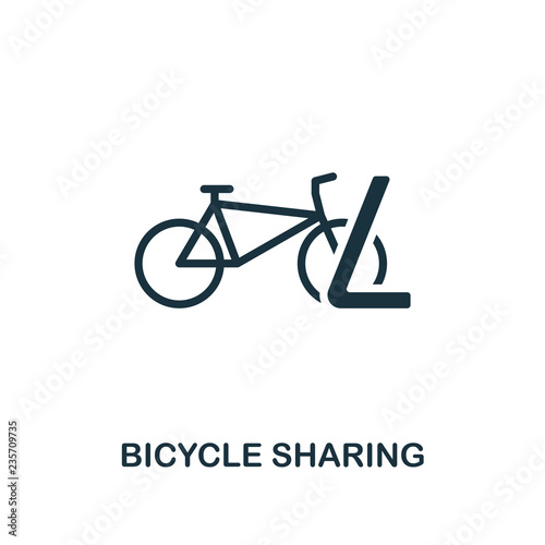 Bicycle Sharing icon. Premium style design from public transport icon collection. UI and UX. Pixel perfect Bicycle Sharing icon for web design, apps, software, print usage.