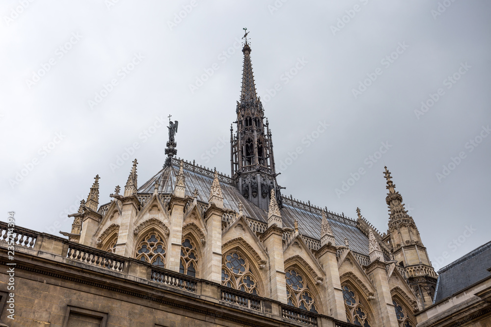 PARIS, FRANCE, SEPTEMBER 6, 2018 - The Sainte Chapelle in Paris, France