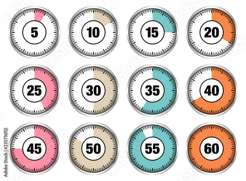 Stopwatches Numbers Retro Time