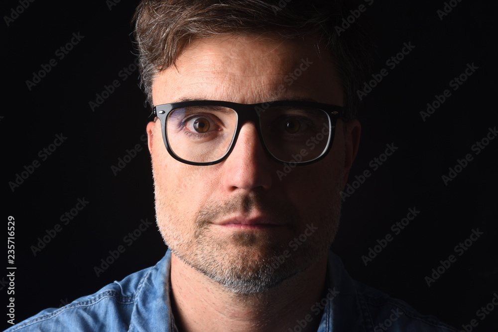 portrait of a man on white background portrait of a man on white background