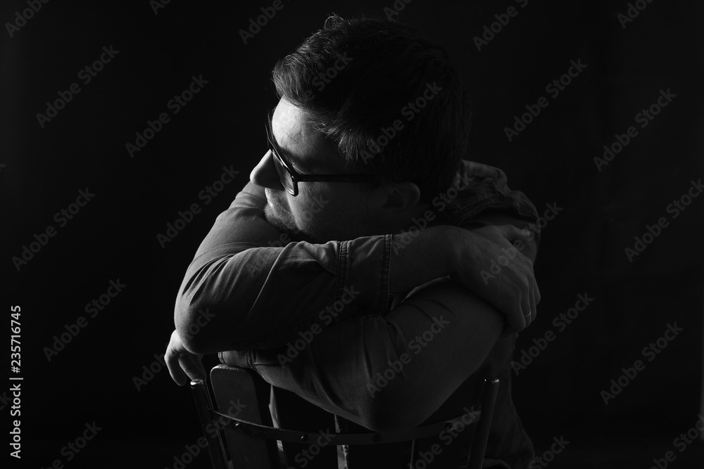 portrait of a man on white background portrait of a man on white background