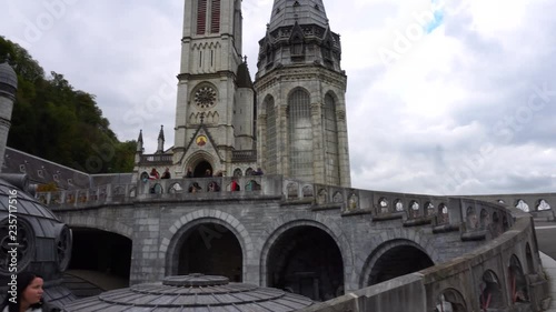 The city of Sanctuary is one of the most important pilgrimage centers in Europe. Lourdes, France.16.10. 2018 photo