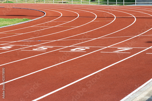 Red Running Track