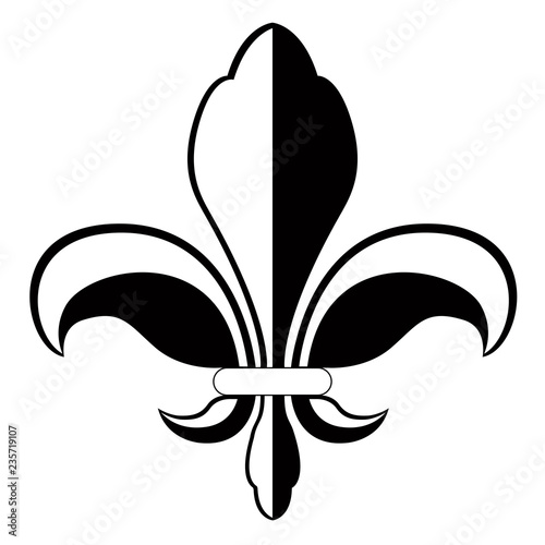Fleur de lys symbol. Vector illustration design
