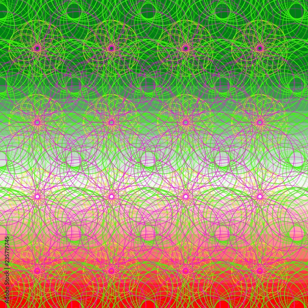 Abstract color background, illustration, lines, circles Abstract color background, illustration, lines, circles