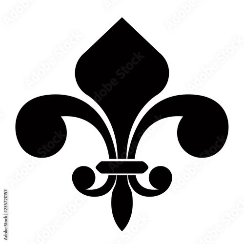 Fleur de lys symbol. Vector illustration design