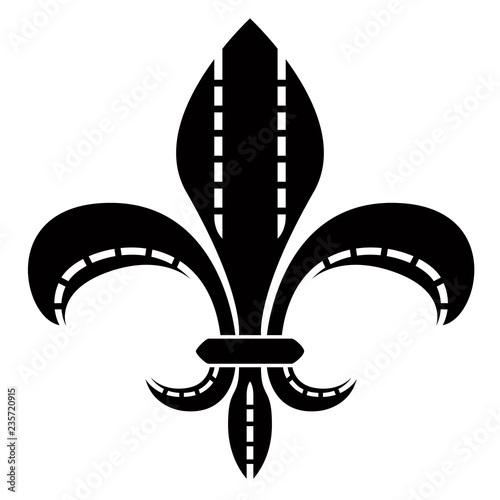 Fleur de lys symbol. Vector illustration design