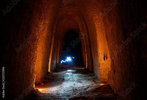 Light in dark cave