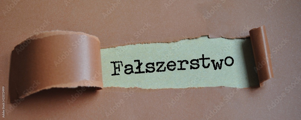 Fototapeta premium Fałszerstwo