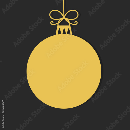Christmas gold ball.