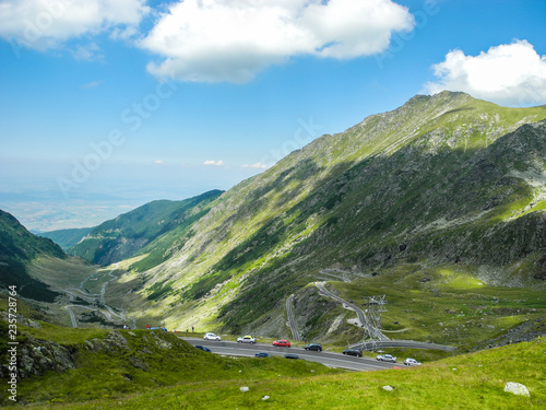 The Transfagarasan mountain road. photo