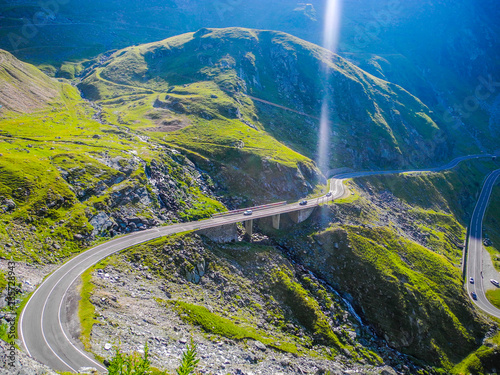 The Transfagarasan mountain road. photo