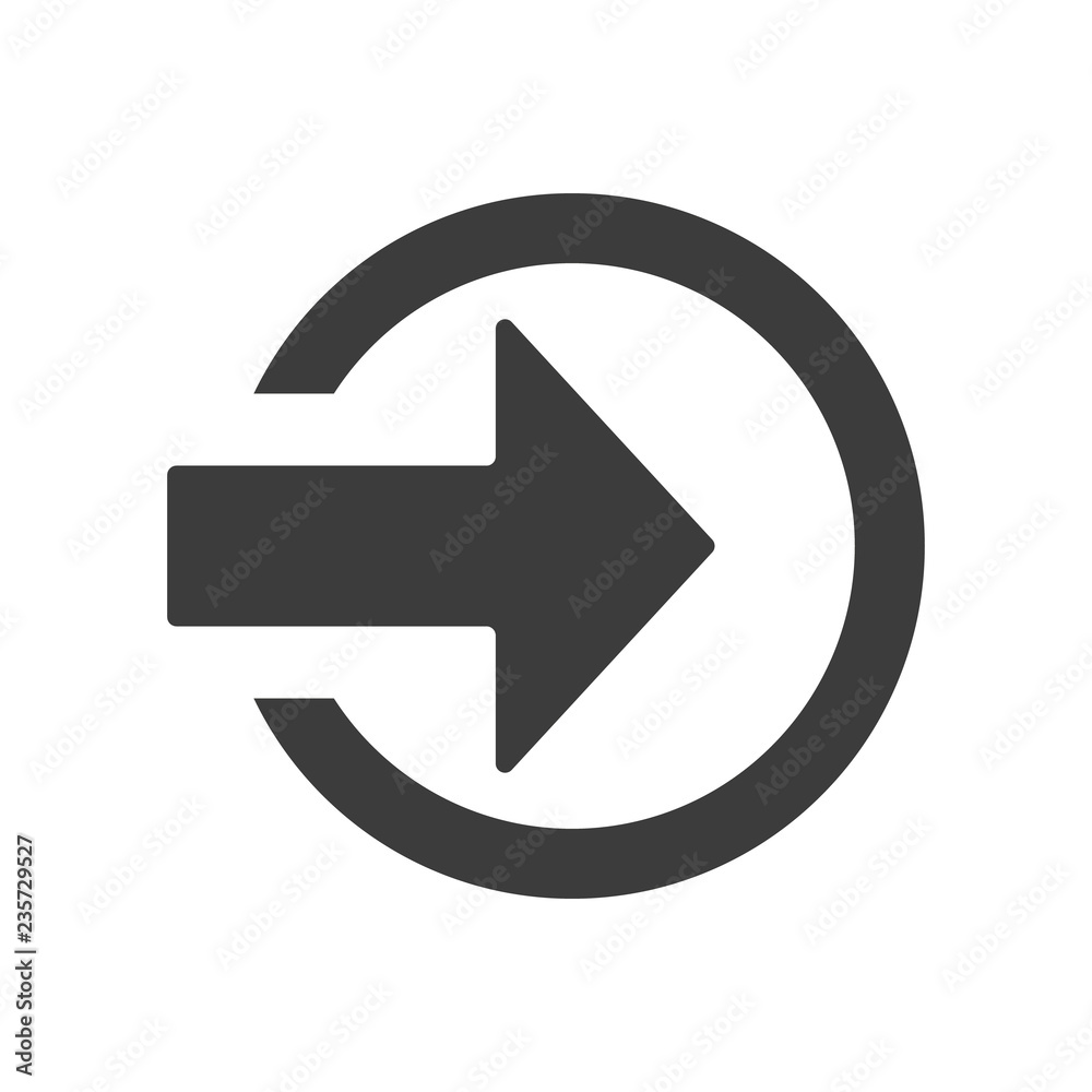 Login icon on white background. Login icon on white background.