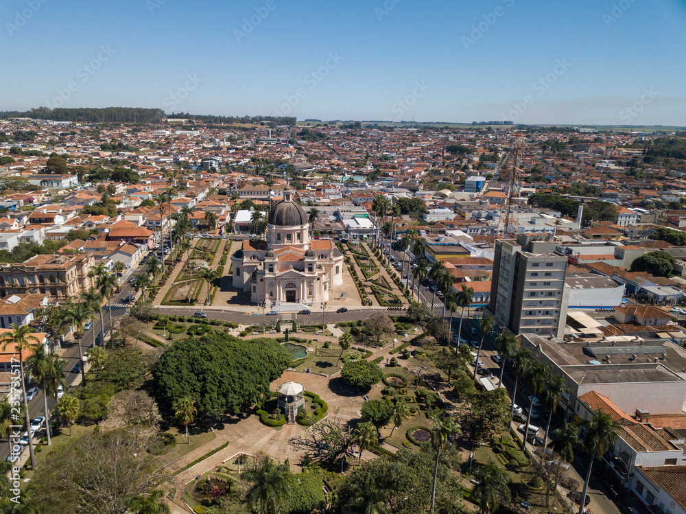 Aerial View of the City of Batatais Sao paulo State - Brazil. September, 2018