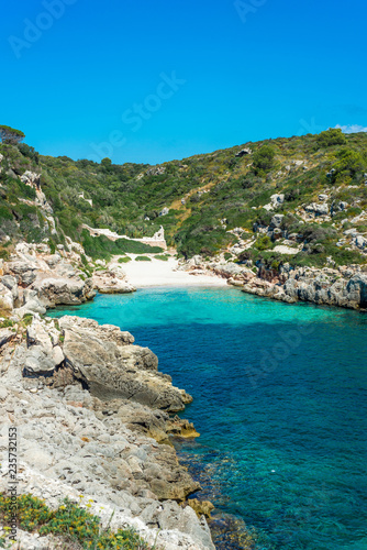 Binidali creek in Minorca, Spain.