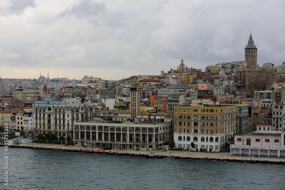Cityscape of Istanbul, Turkey buildings